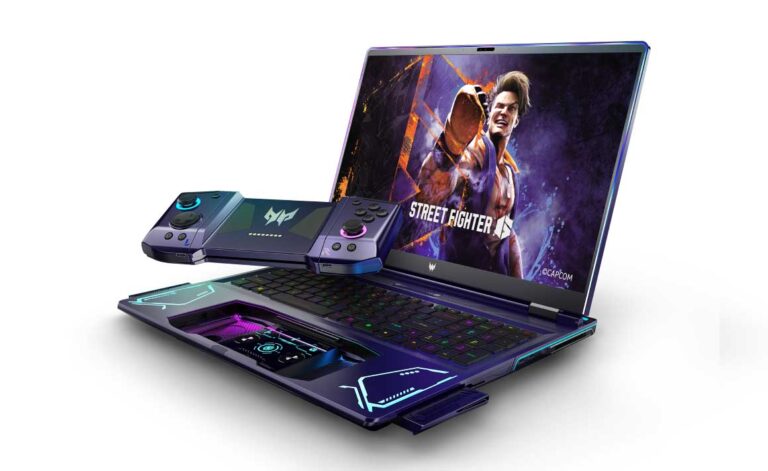 Project DualPlay: Novel Gaming Laptop Concept with Detachable Controllers for Dual-player Experiences