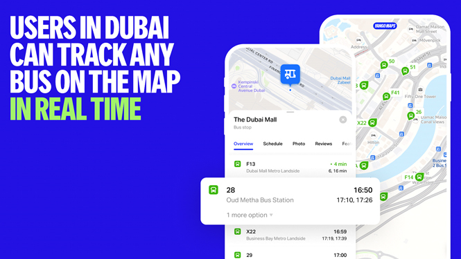 Yango Maps launches live public buses and marine transport tracking in Dubai based on RTA open data